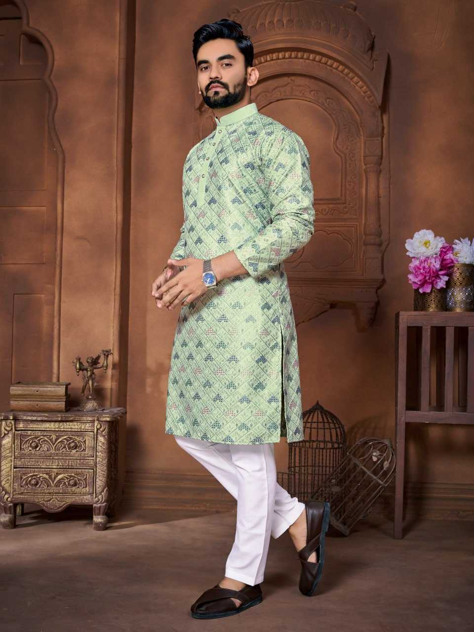 YNF ITALIAN SILK RBV MAHARAJA WHOLESALE MENS WEAR MANUFACTURER